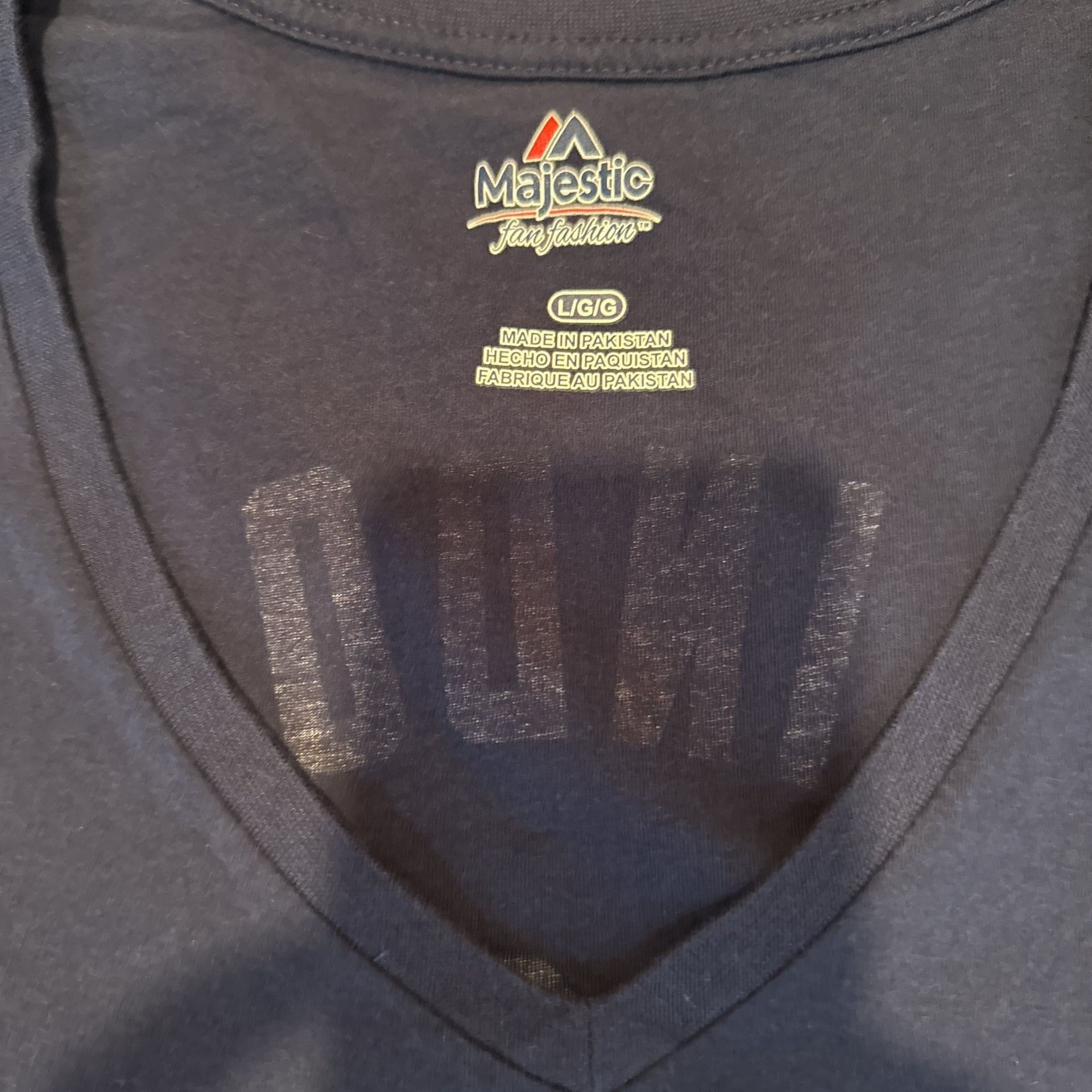 Majestic Cleveland Indians V-Neck T-Shirt 4