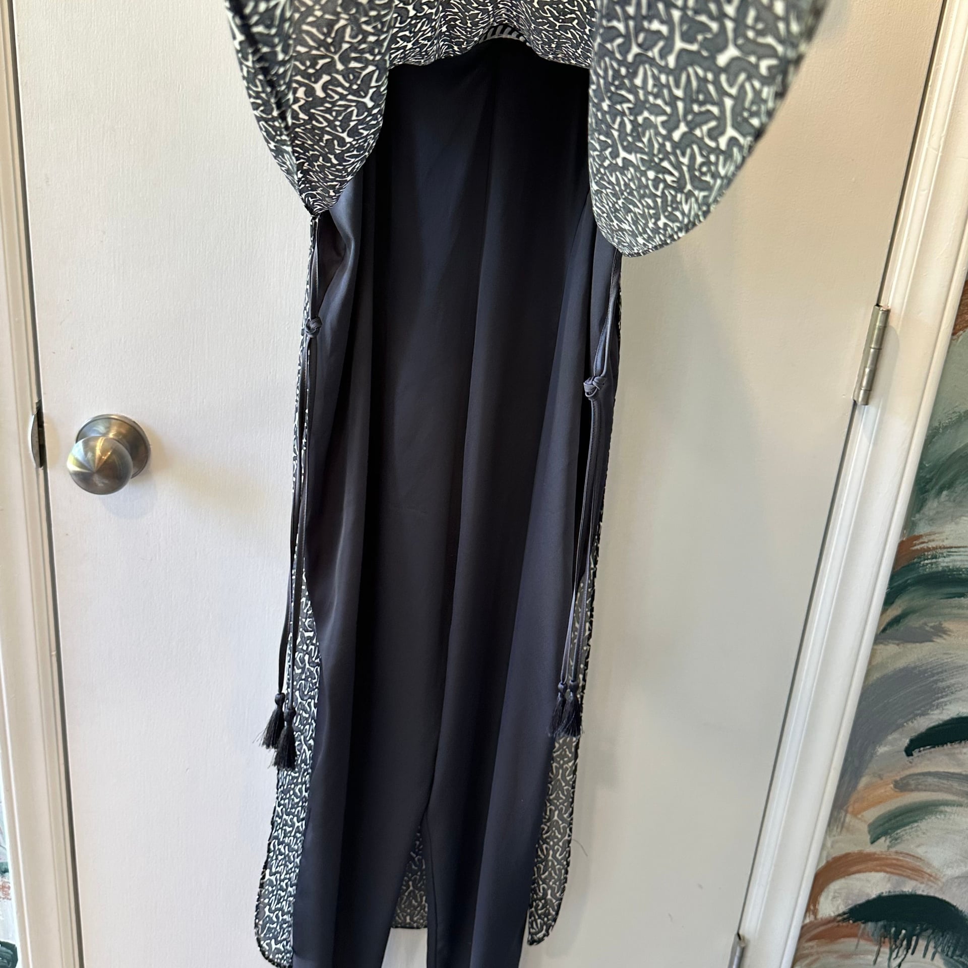 NIC+ZOE Overlay Jumpsuit Casablanca Nights Gray Small 5