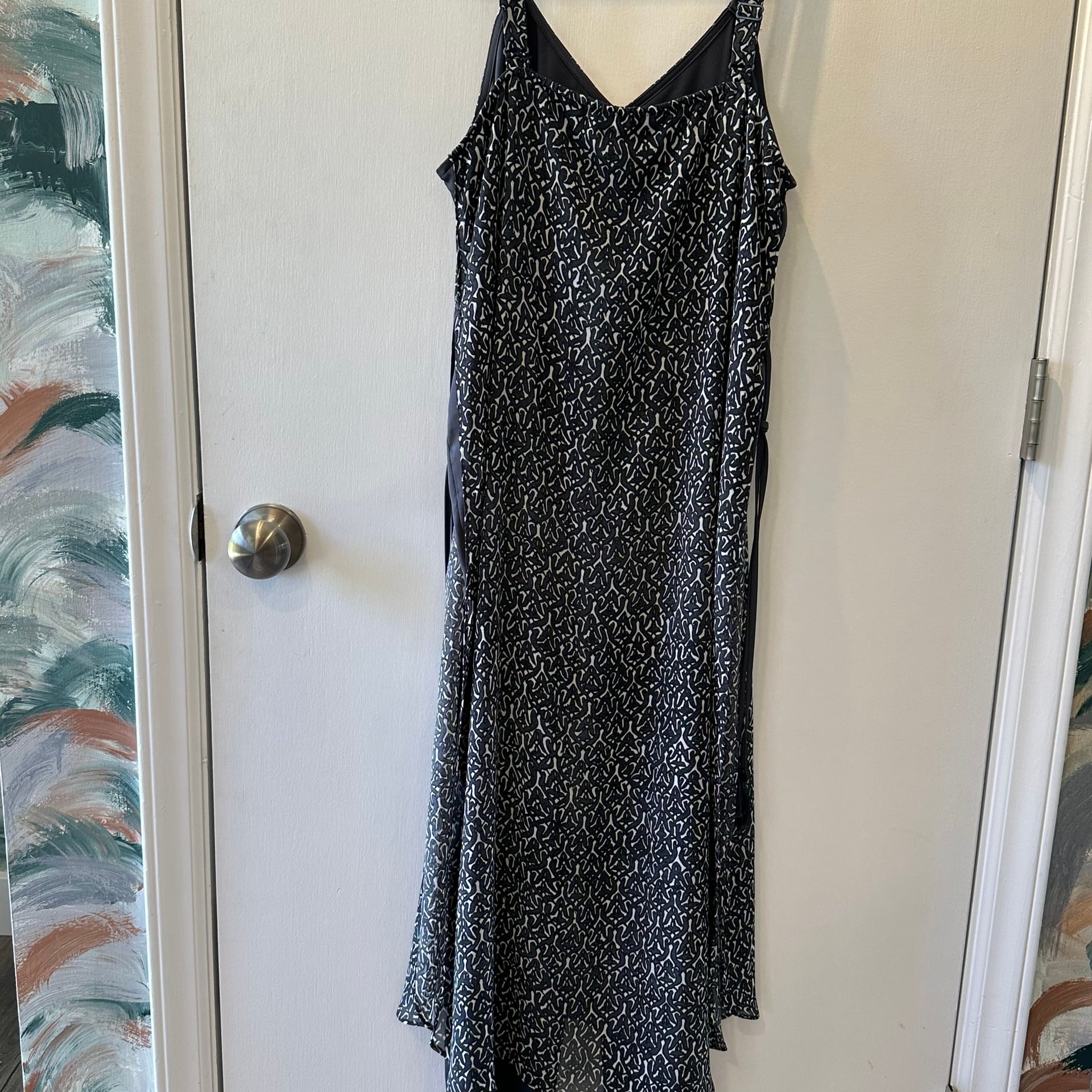 NIC+ZOE Overlay Jumpsuit Casablanca Nights Gray Small 4