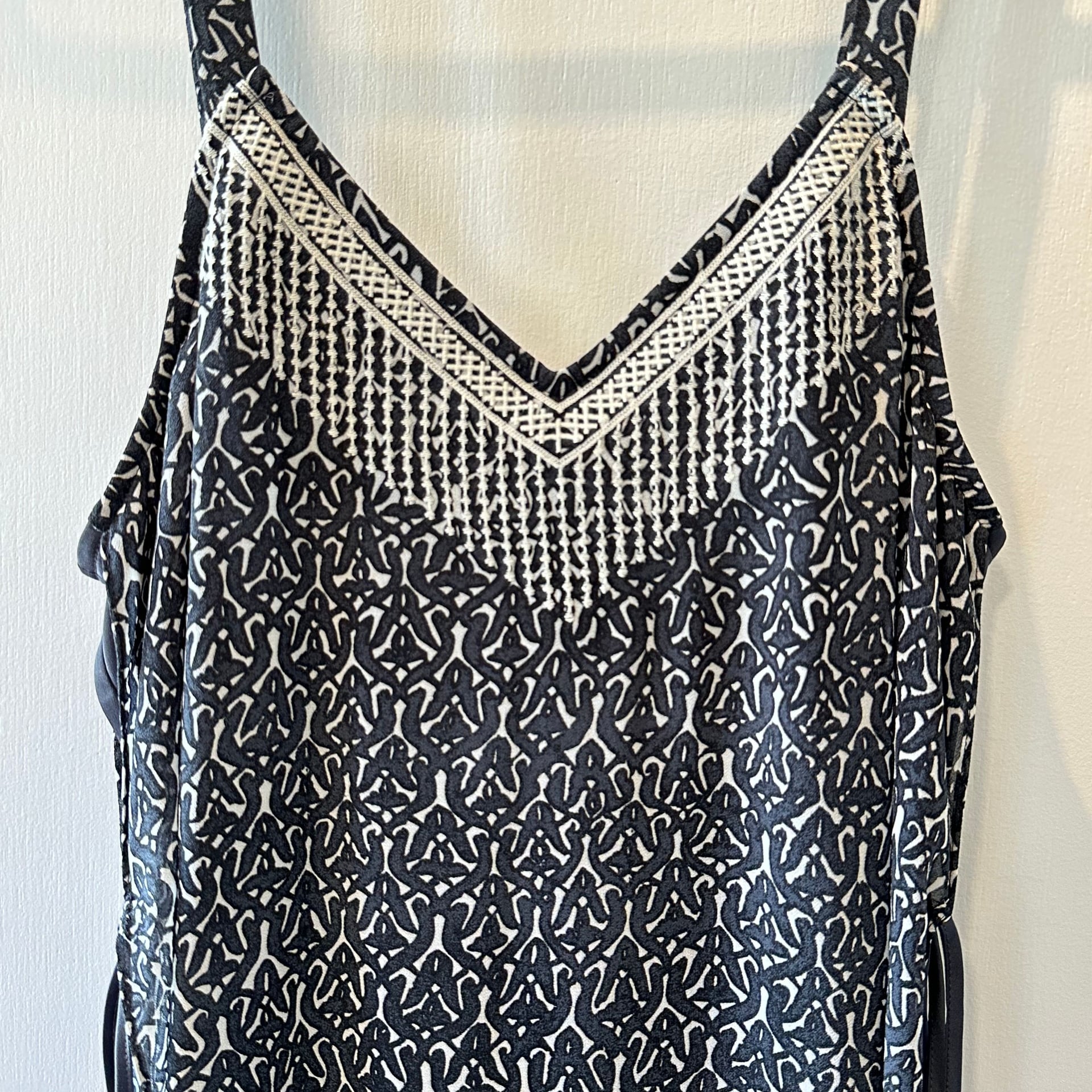 NIC+ZOE Overlay Jumpsuit Casablanca Nights Gray Small 2