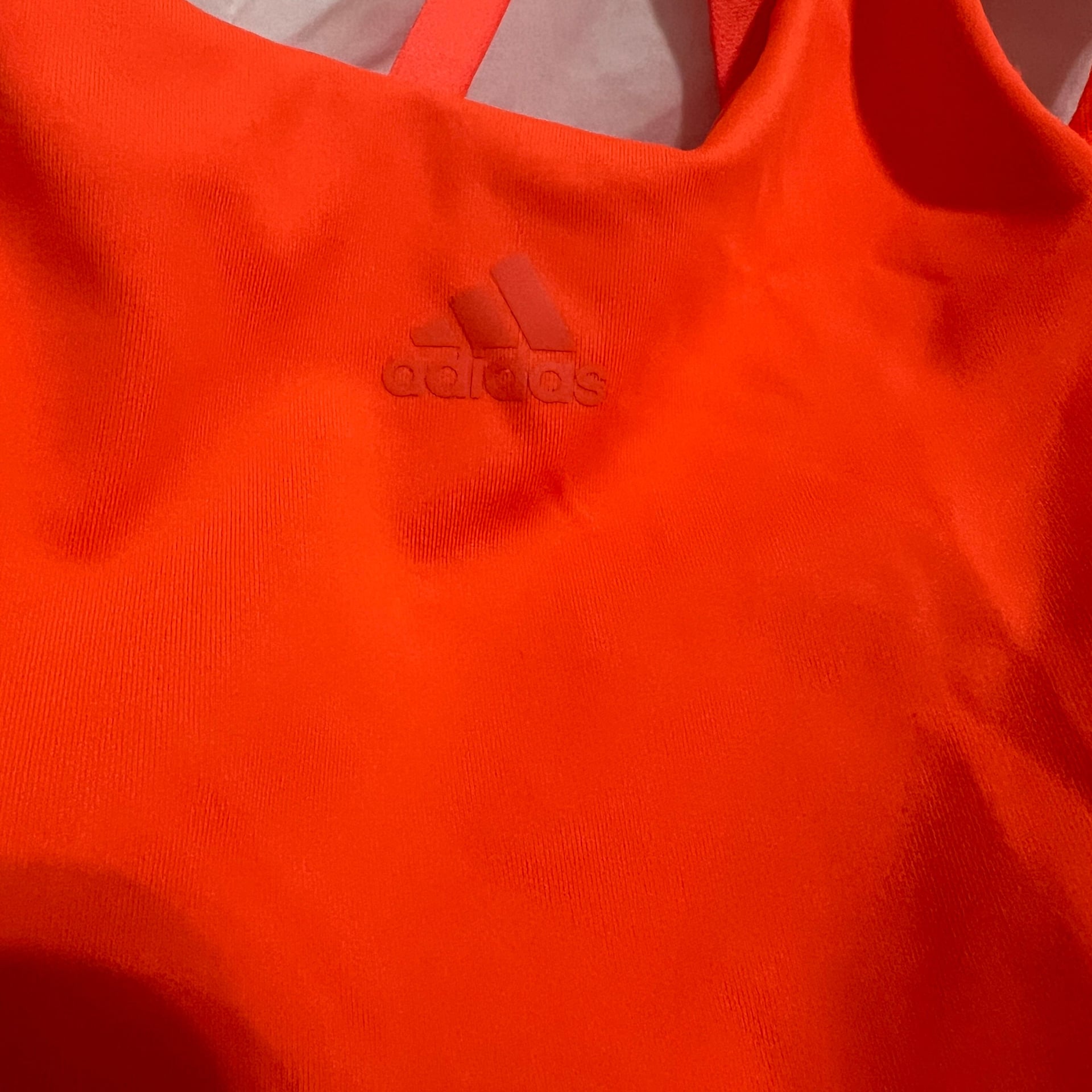 Adidas x Ivy Park Halter Bra Womens Size Small Solar Orange Beyonce Sporty Gym 3