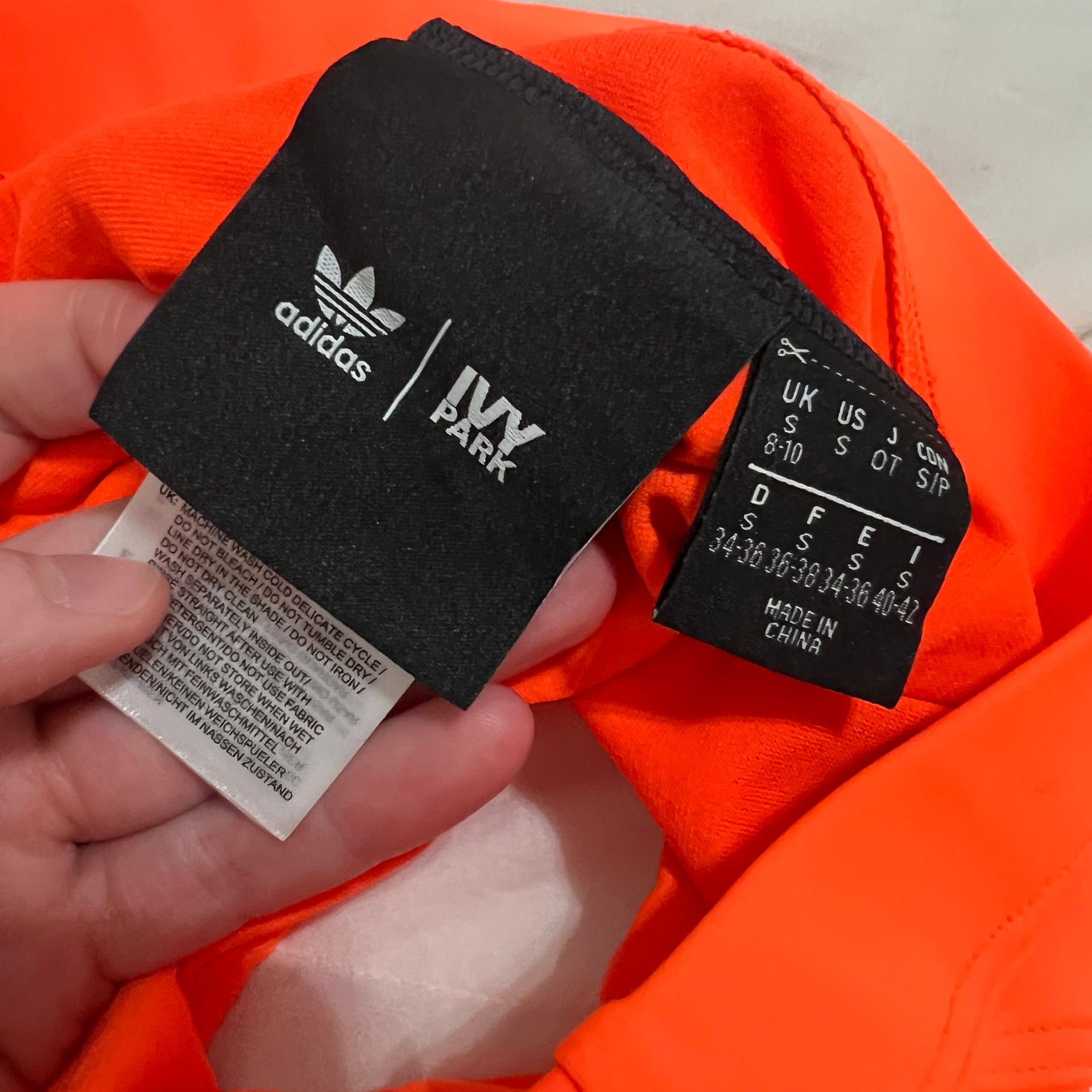 Adidas x Ivy Park Bikini Swim Bottom Womens Size Small Solar Orange Beyonce 6