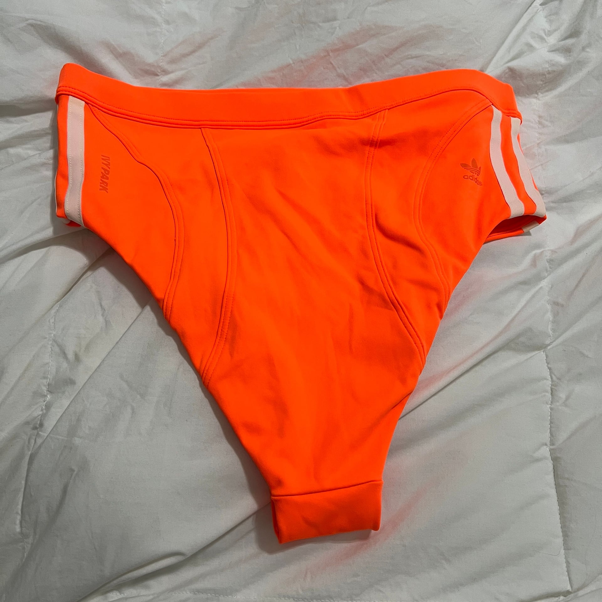 Adidas x Ivy Park Bikini Swim Bottom Womens Size Small Solar Orange Beyonce 2