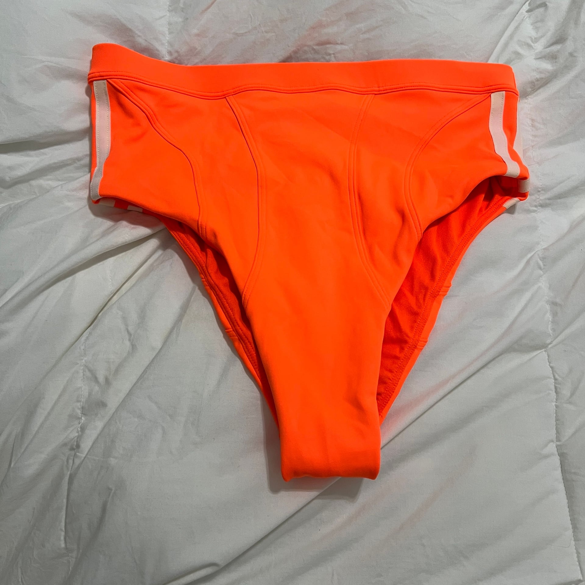 Adidas x Ivy Park Bikini Swim Bottom Womens Size Small Solar Orange Beyonce 5