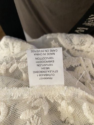 Charming Charlie Lacy Cardigan Jacket Cold Shoulder Long Sleeve Sz XL 5