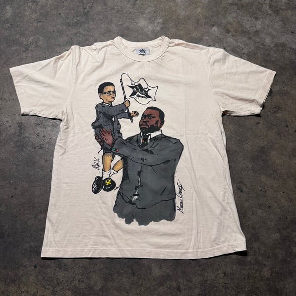 Live Free Barriers Marcus Garvey Malcolm X T-shirt Tee Large
