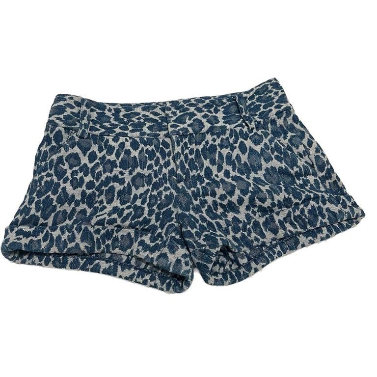 Alice & Olivia Cast Cheetah Animal Print Shorts Denim Size 4 3