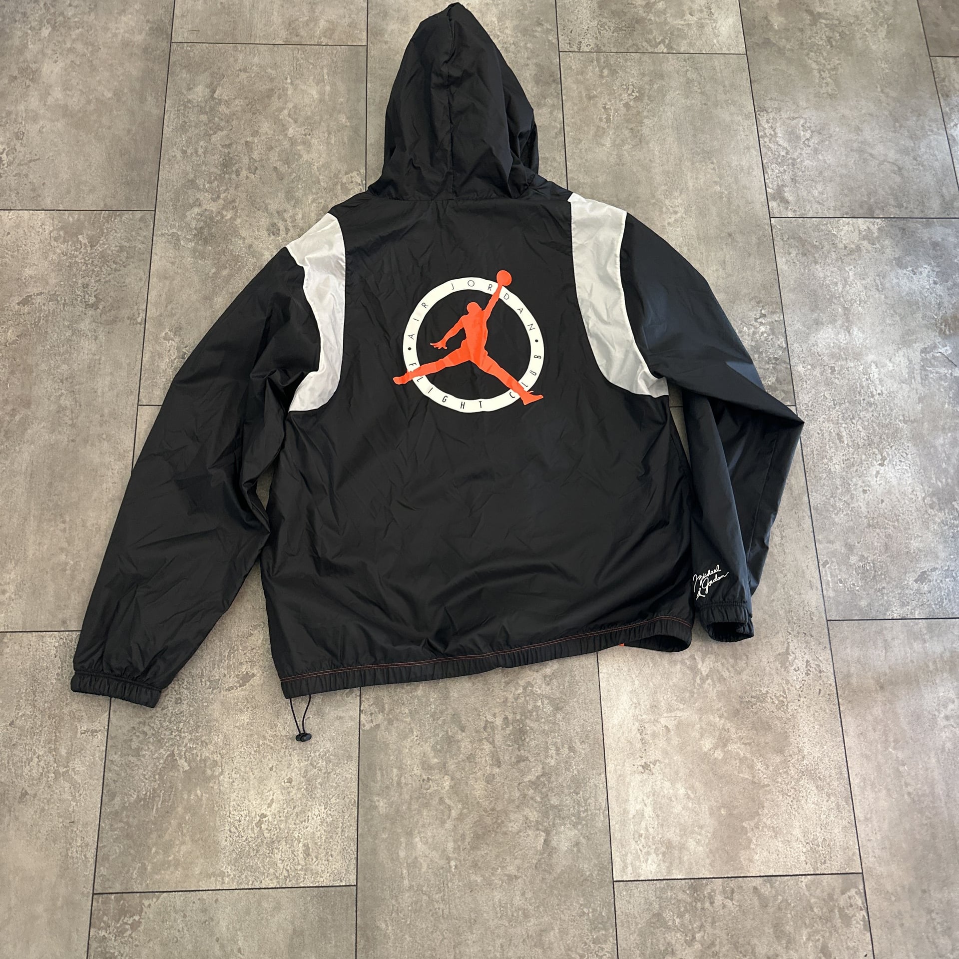 Nike Jordan Flight MVP Hoodie PullOver Jackie Size L Color Orange Black... 8