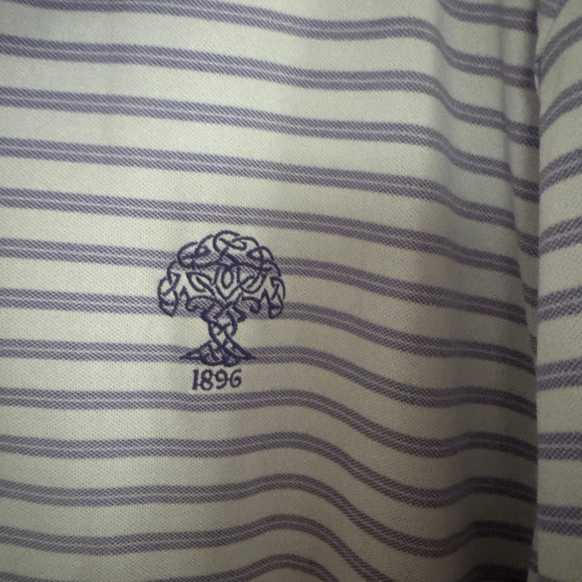 johnnie-O Lavender Striped Golf Polo Mens XL Stretch 3