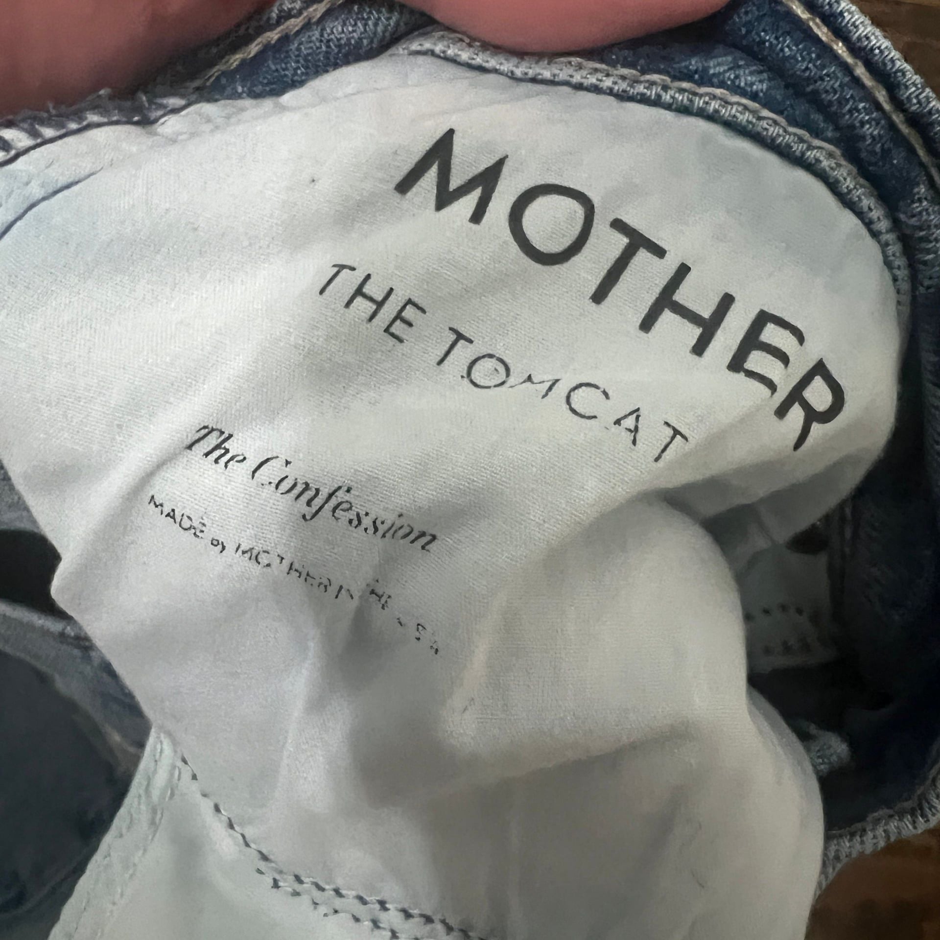 Mother The Tomcat The Confession High Rise Distressed Jeans Size 27 6