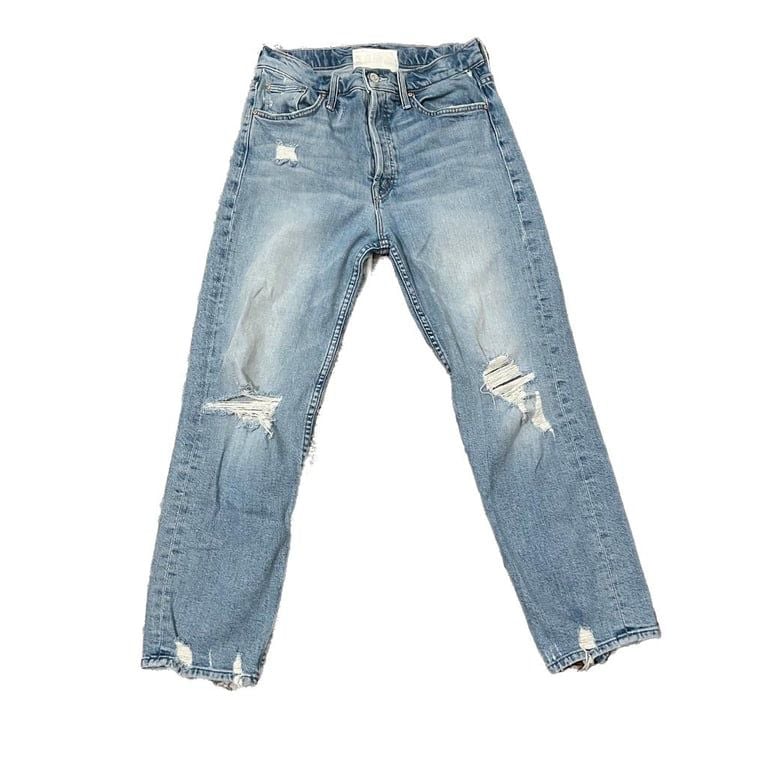 Mother The Tomcat The Confession High Rise Distressed Jeans Size 27 4