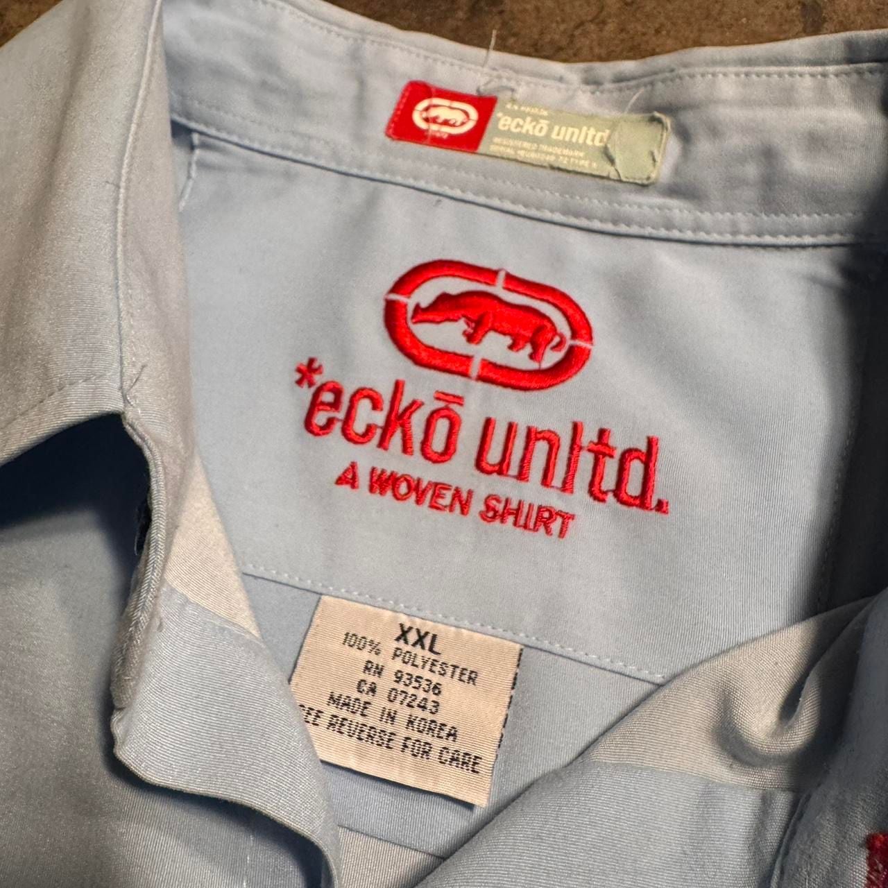 Vintage Ecko Unltd Graffiti Button Up Shirt Size XXL 5