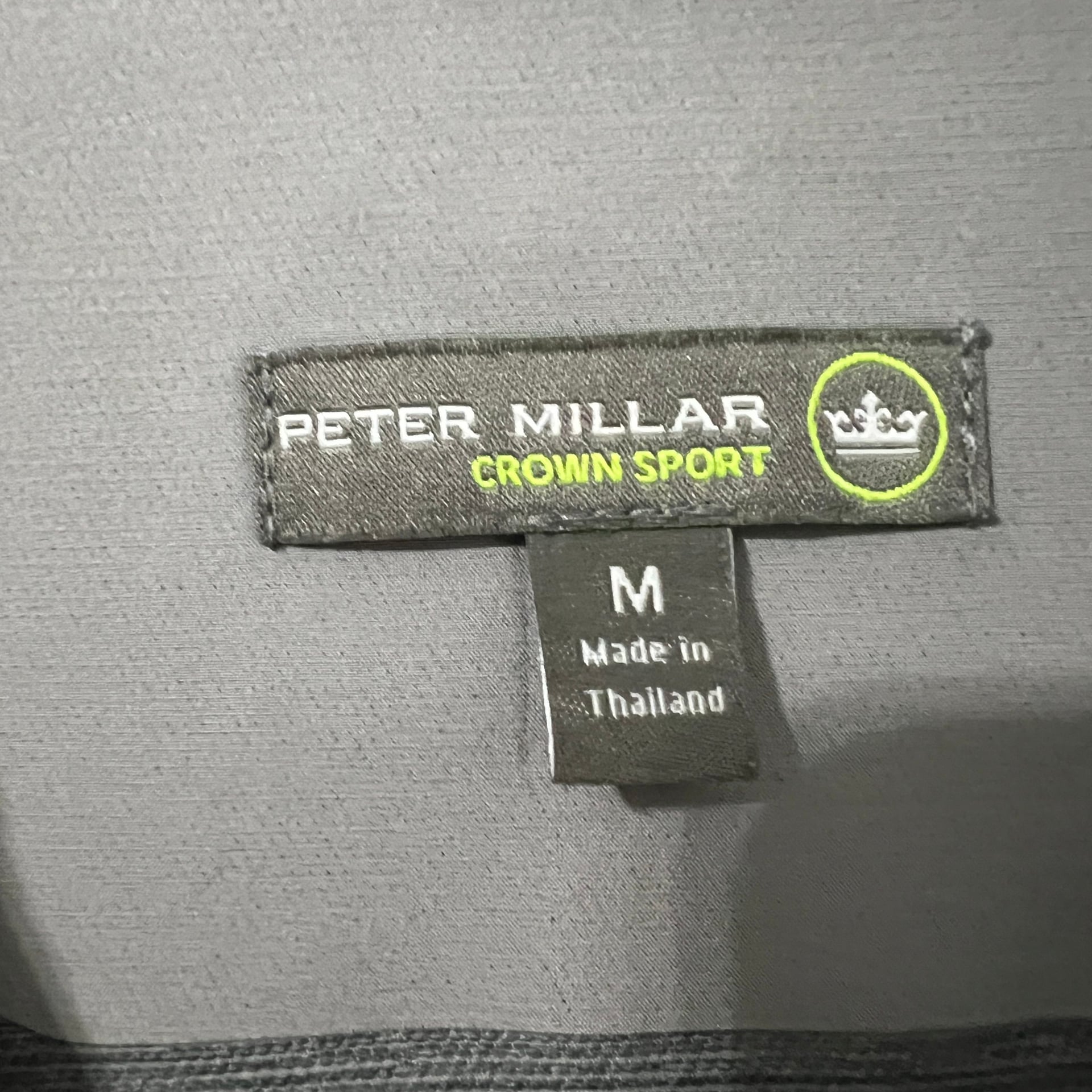 Peter Millar Crown Sport Mens Gray Sleeveless Vest Golf Lightweight Medium 3