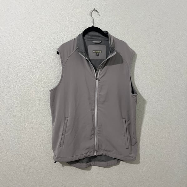 Peter Millar Crown Sport Mens Gray Sleeveless Vest Golf Lightweight Medium