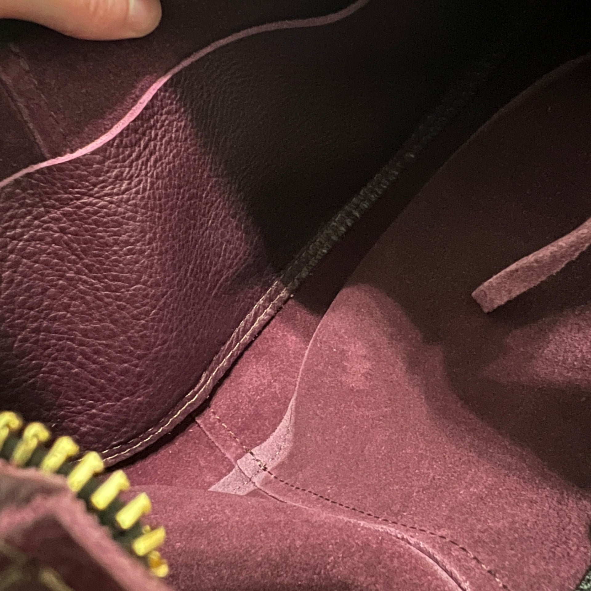 Portland Leather Nora Shoulder Bag Purple Plum Leather 7