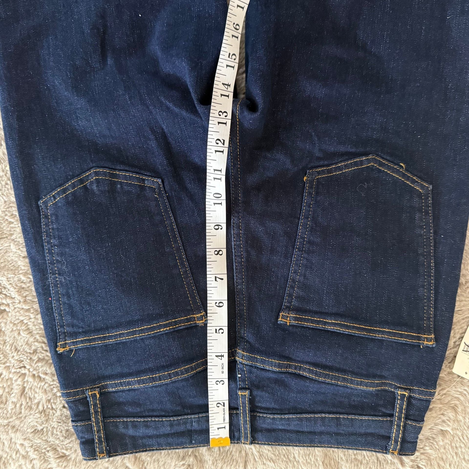 NWT Anthropologie Pilcro Scotty Cuffed High-Rise Straight-Leg Jeans Sz 26 Y2K  15