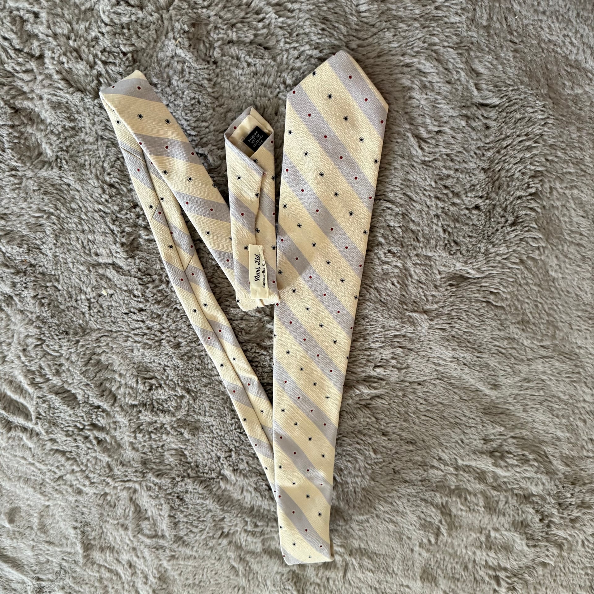 Givenchy Vintage Floral Ties Silk Italy Yellow 4