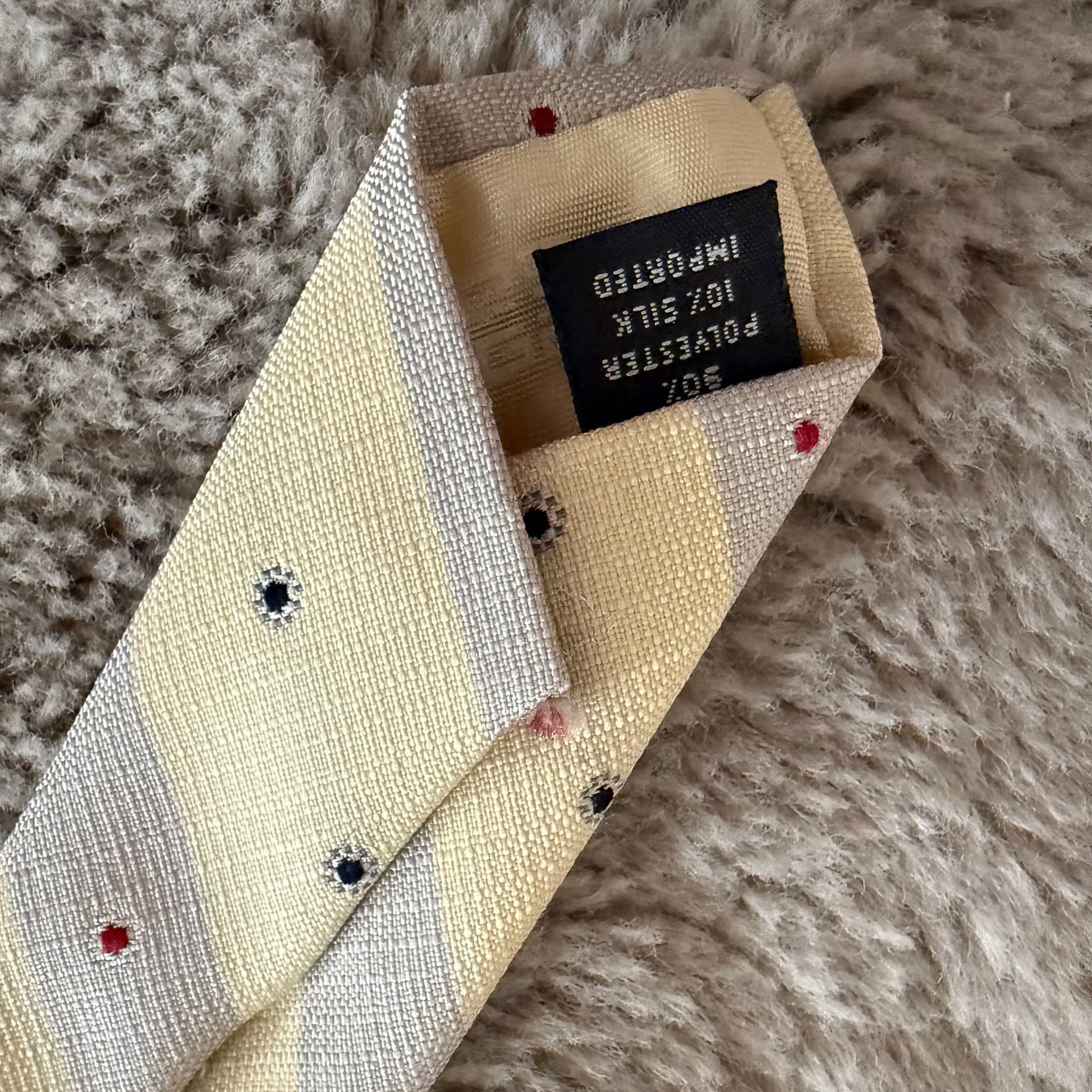 Givenchy Vintage Floral Ties Silk Italy Yellow 3