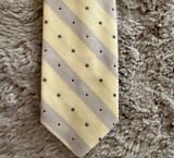 Givenchy Vintage Floral Ties Silk Italy Yellow 1