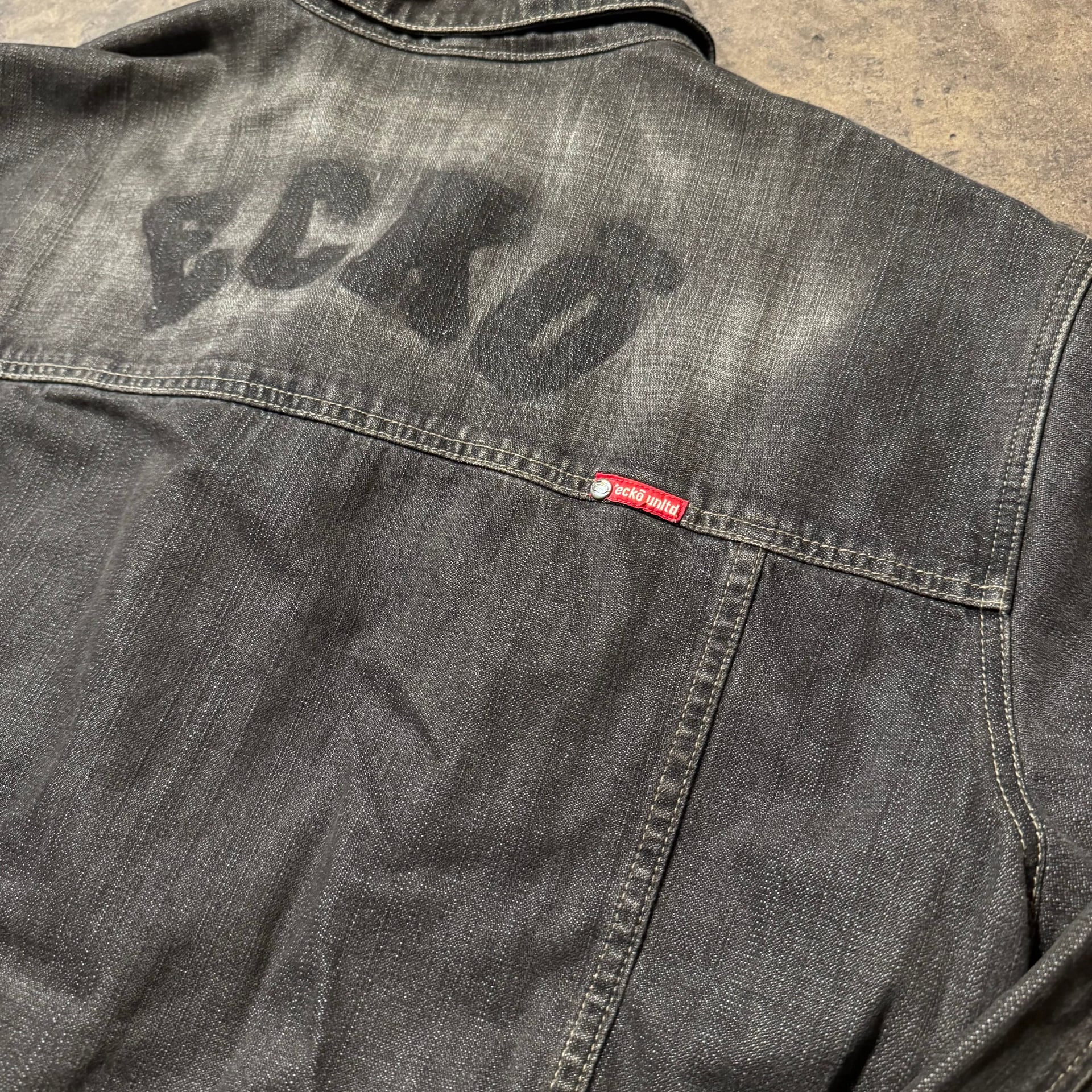 90s Ecko Unltd. Black Denim Jacket X-Large
6