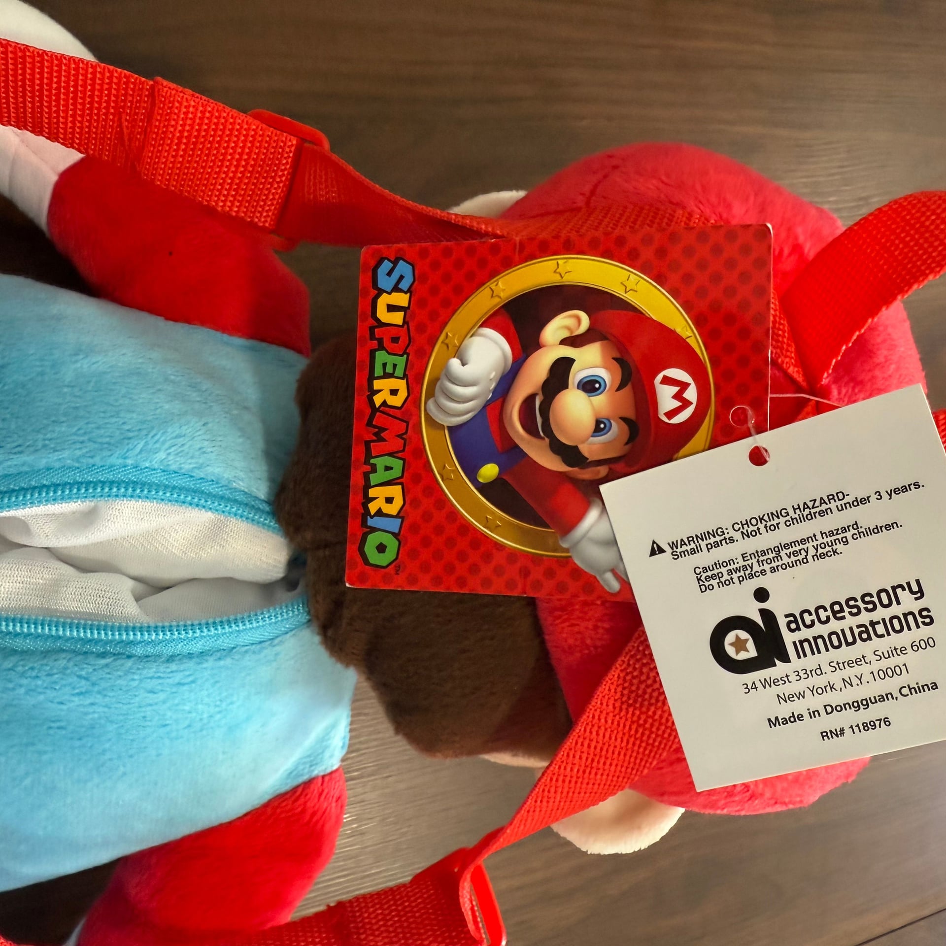 Super Mario Bros. 16 Plush Backpack by Nintendo NWT. Rn118976 🍄 3