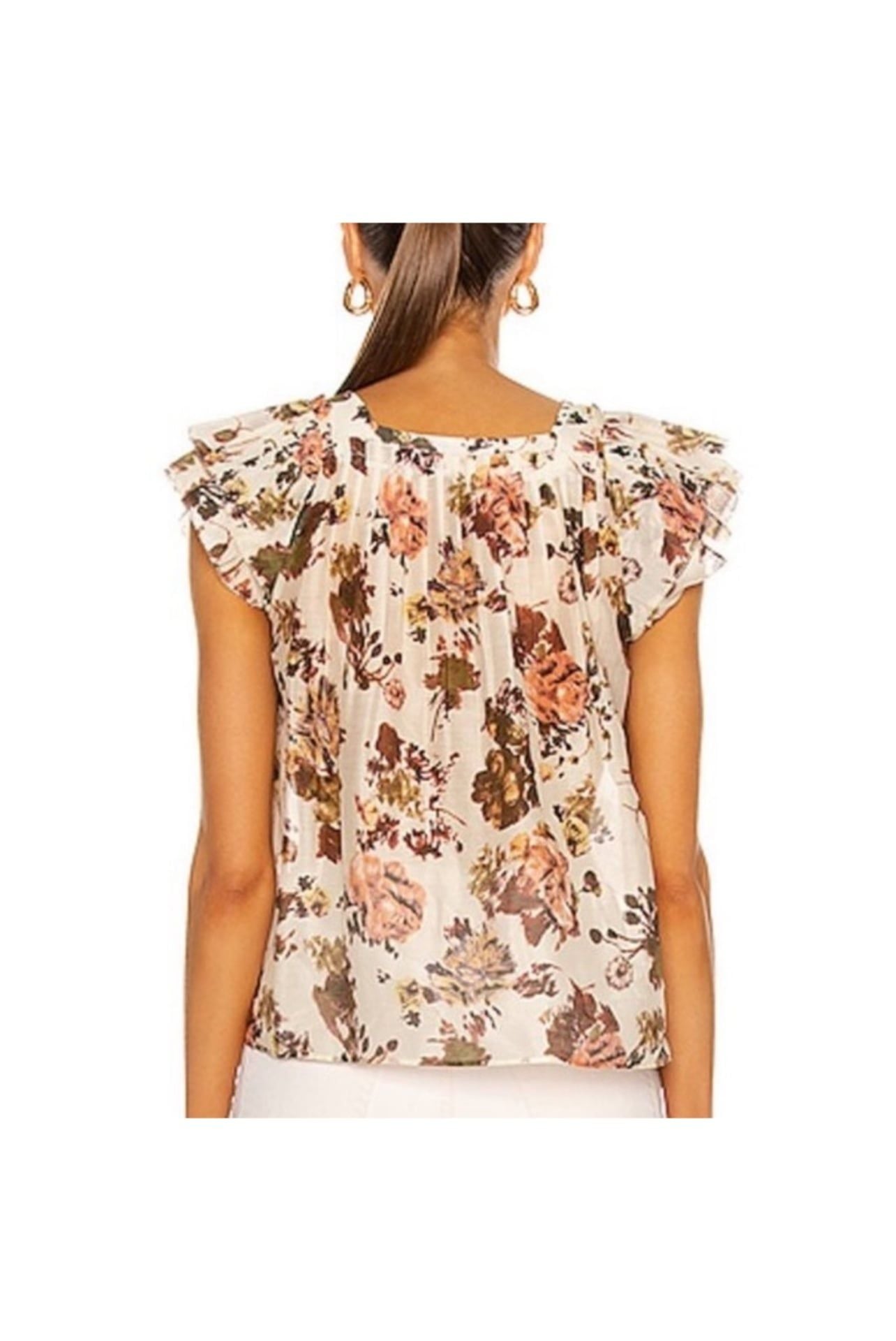 Ulla Johnson Kiki Floral Cotton Silk Blend Lightweight Top Size 4 2