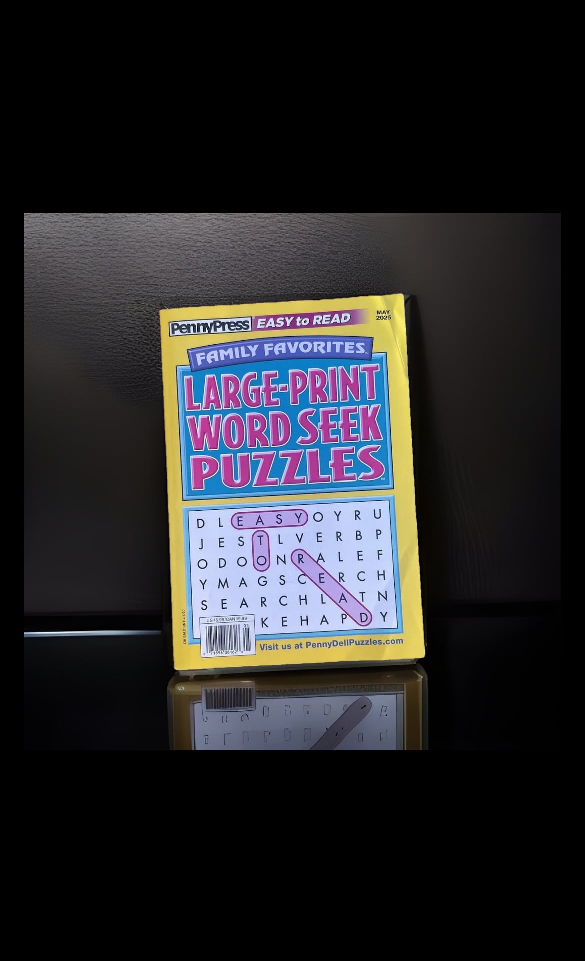 Family Favorites large print Word Seek Puzzles May 2025 1