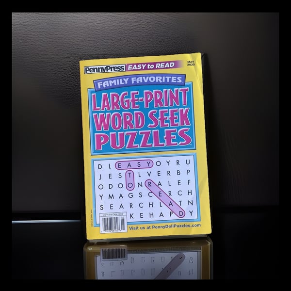 Family Favorites large print Word Seek Puzzles May 2025