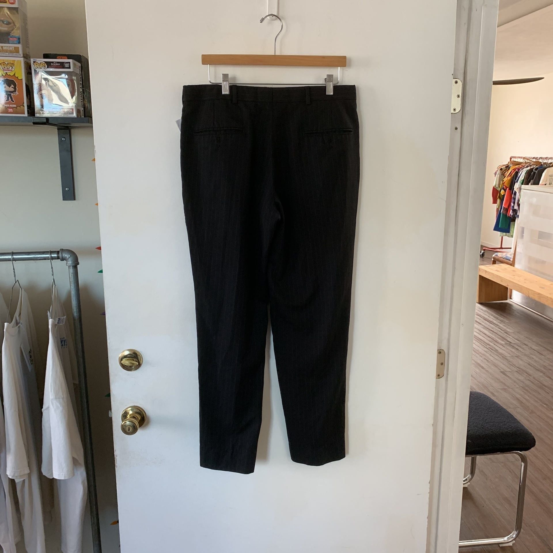 Kenneth Cole Pinstripe Trousers Size 34x30 OF 4