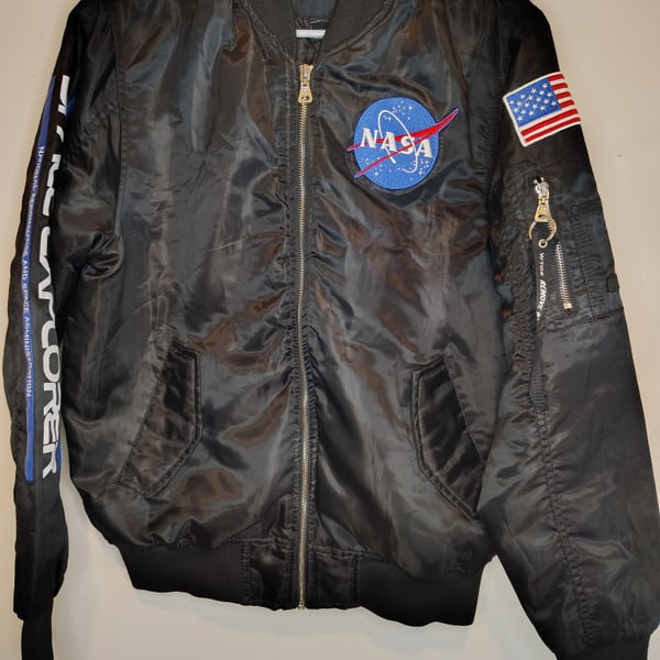 WT02 excellent NASA Collection Bomber Jacket Space