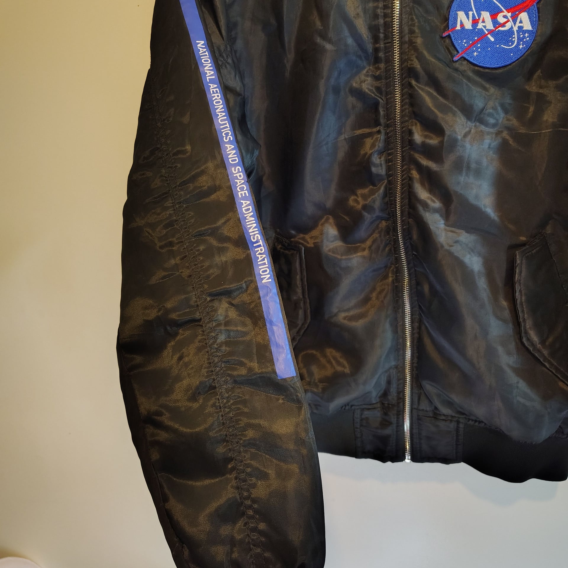 WT02 excellent NASA Collection Bomber Jacket Space 4