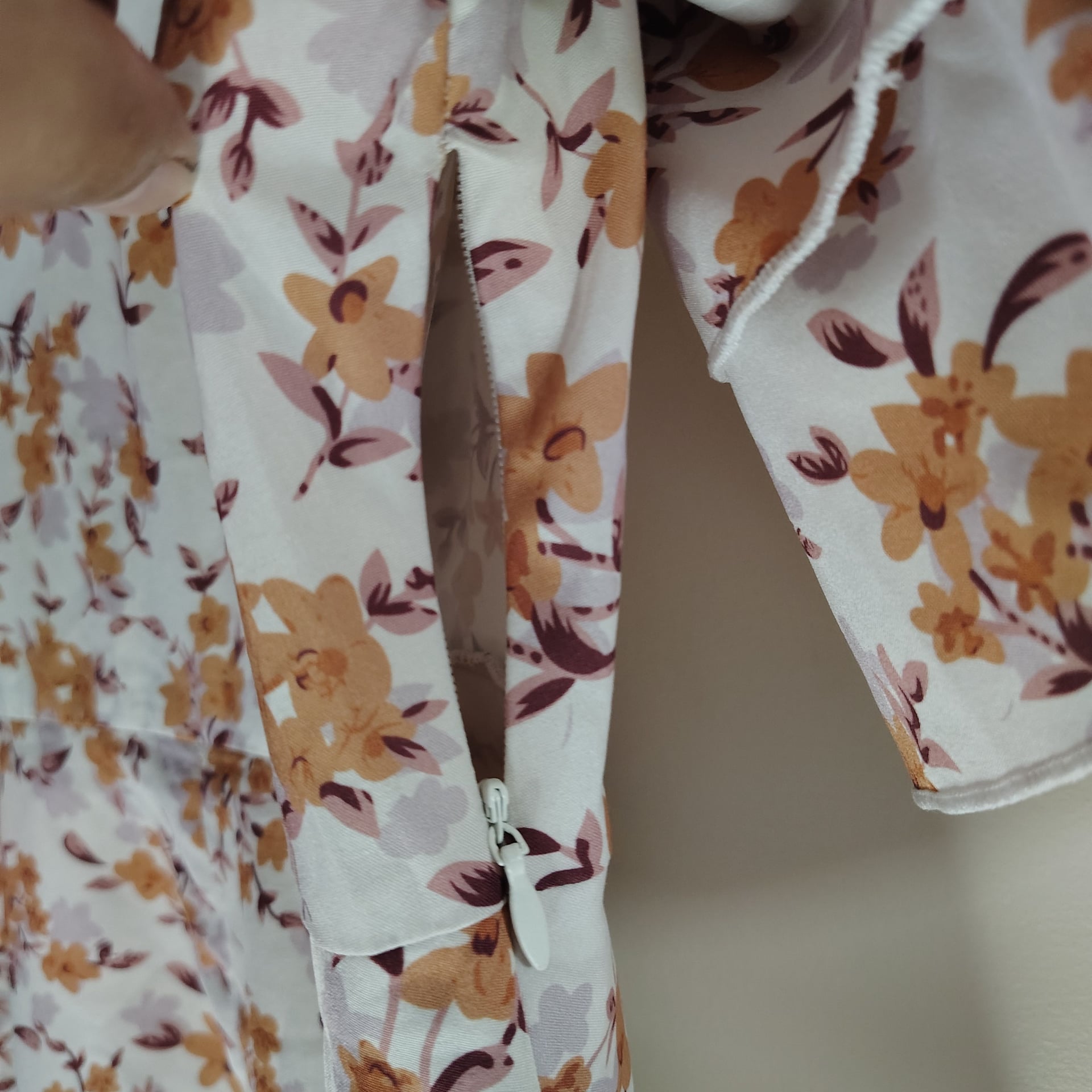 Floral V-Neck Button-Up Dress with Flared Sleeves 6