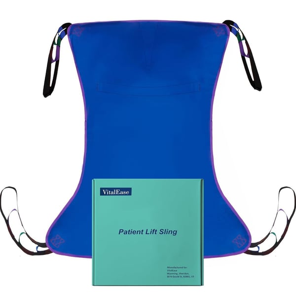 Versatile Patient Lift Sling Full Body Elderly Disabled Seniors Polyester Medium