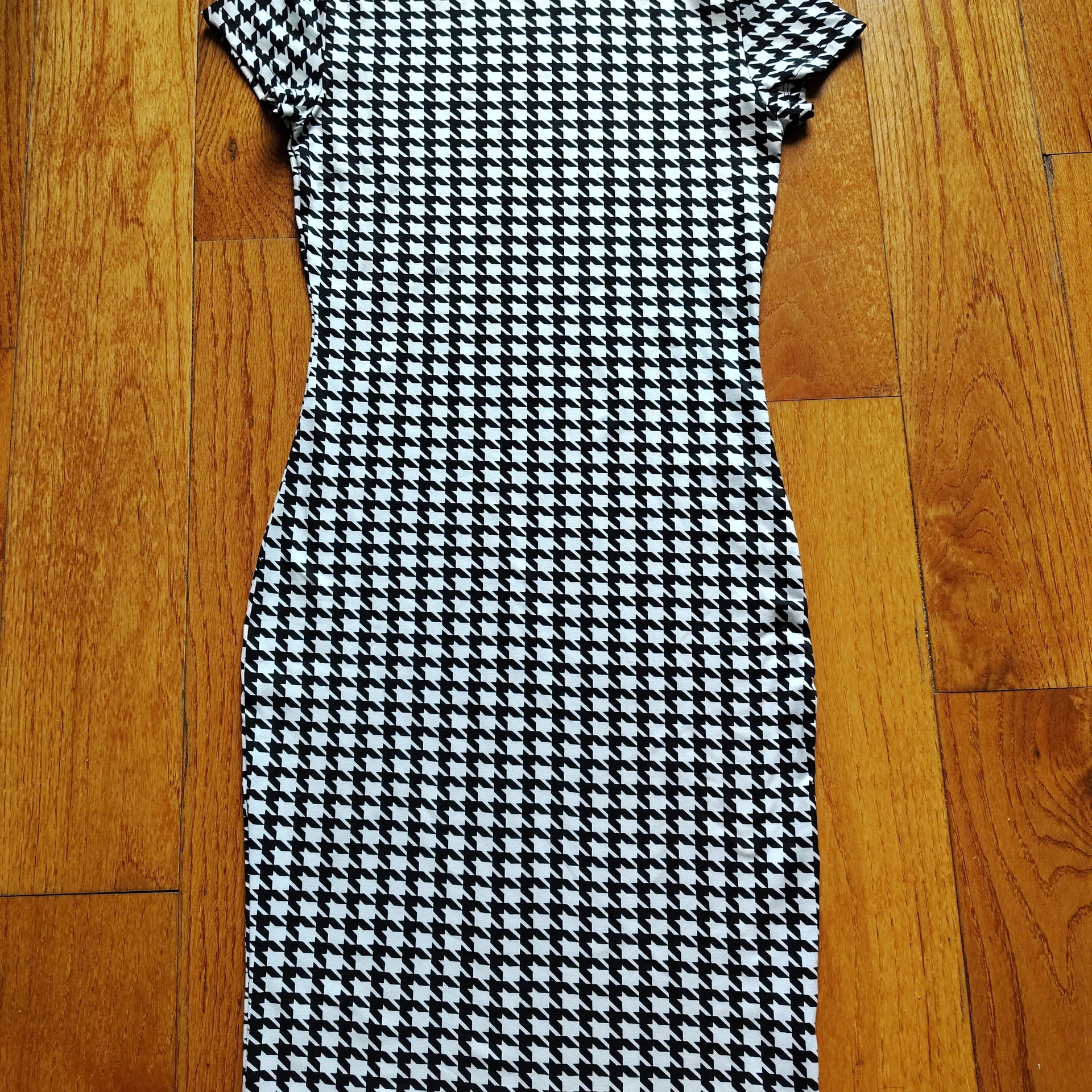 Houndstooth Bodycon Dress 1
