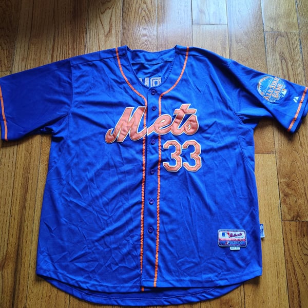 MATT HARVEY NY METS Majestic Authentic Collection #33 Baseball Jersey Sz 56 2XL