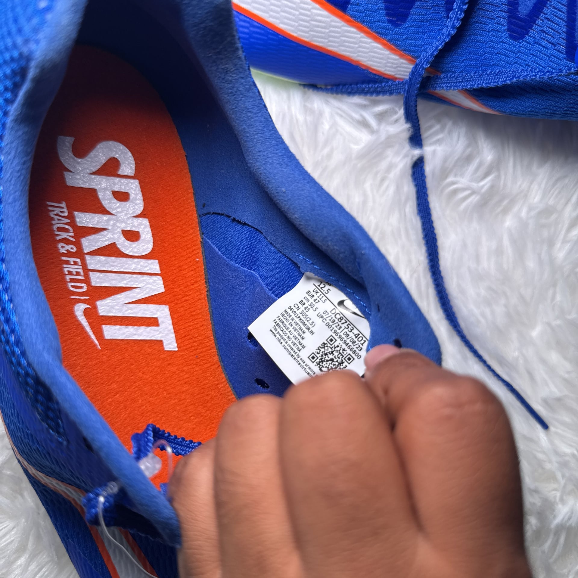 Size 12 - Nike Zoom Rival Racer Blue Safety Orange for sale online 4