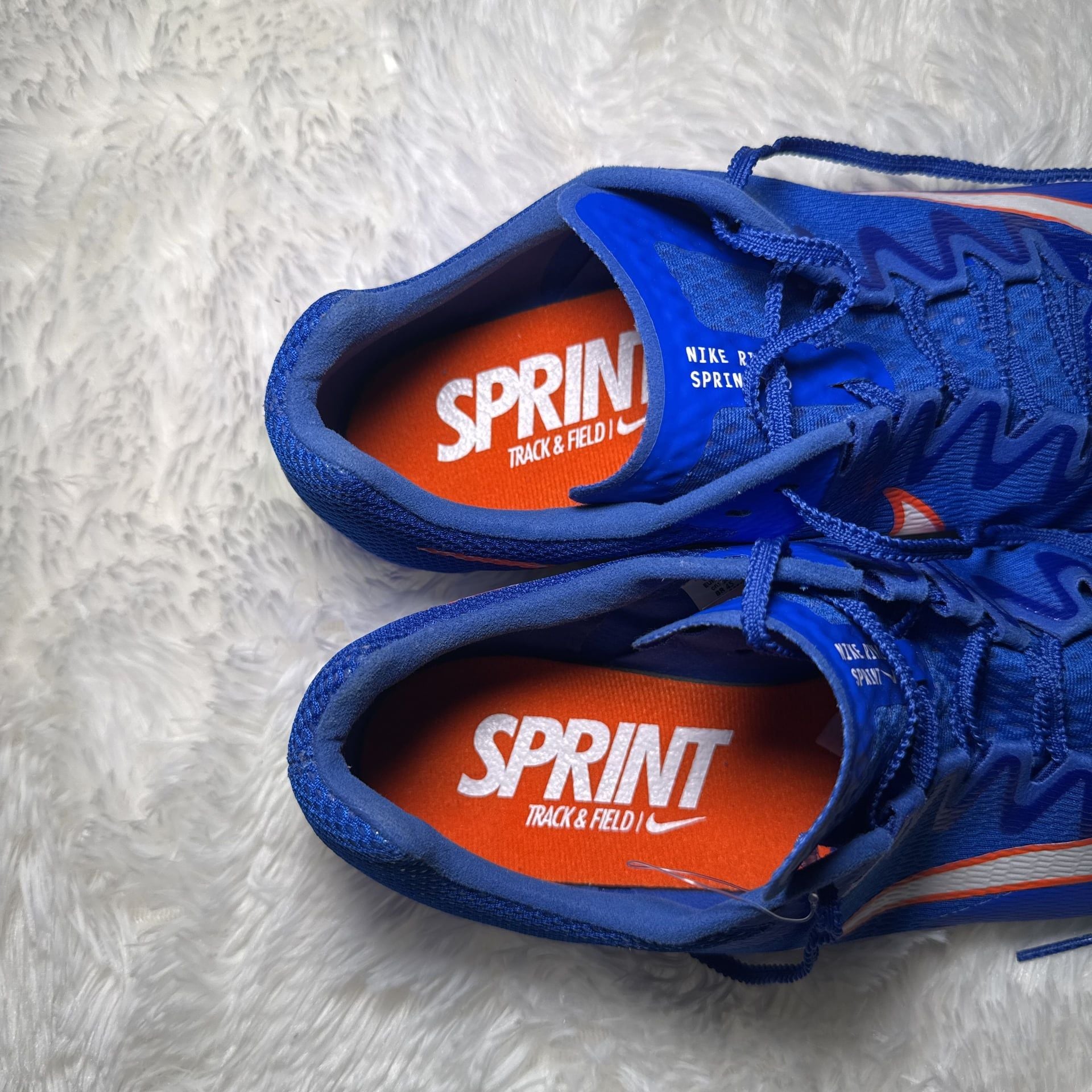 Size 12 - Nike Zoom Rival Racer Blue Safety Orange for sale online 3