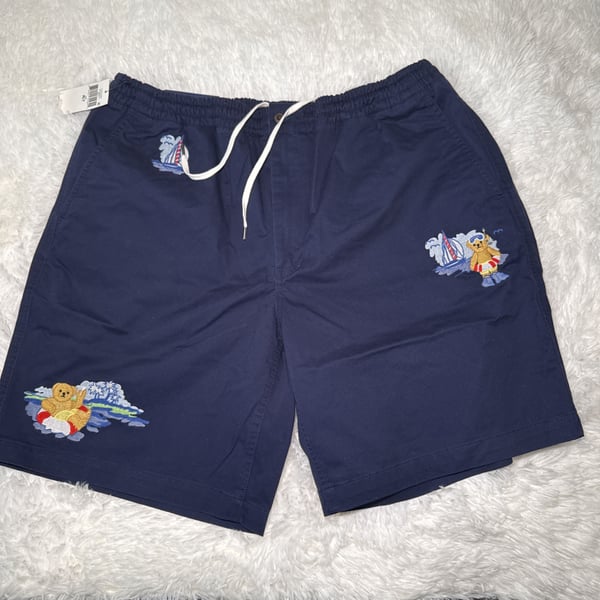 Nwt Polo Ralph Lauren Navy 6 inch Teddy Bear Shorts XLT