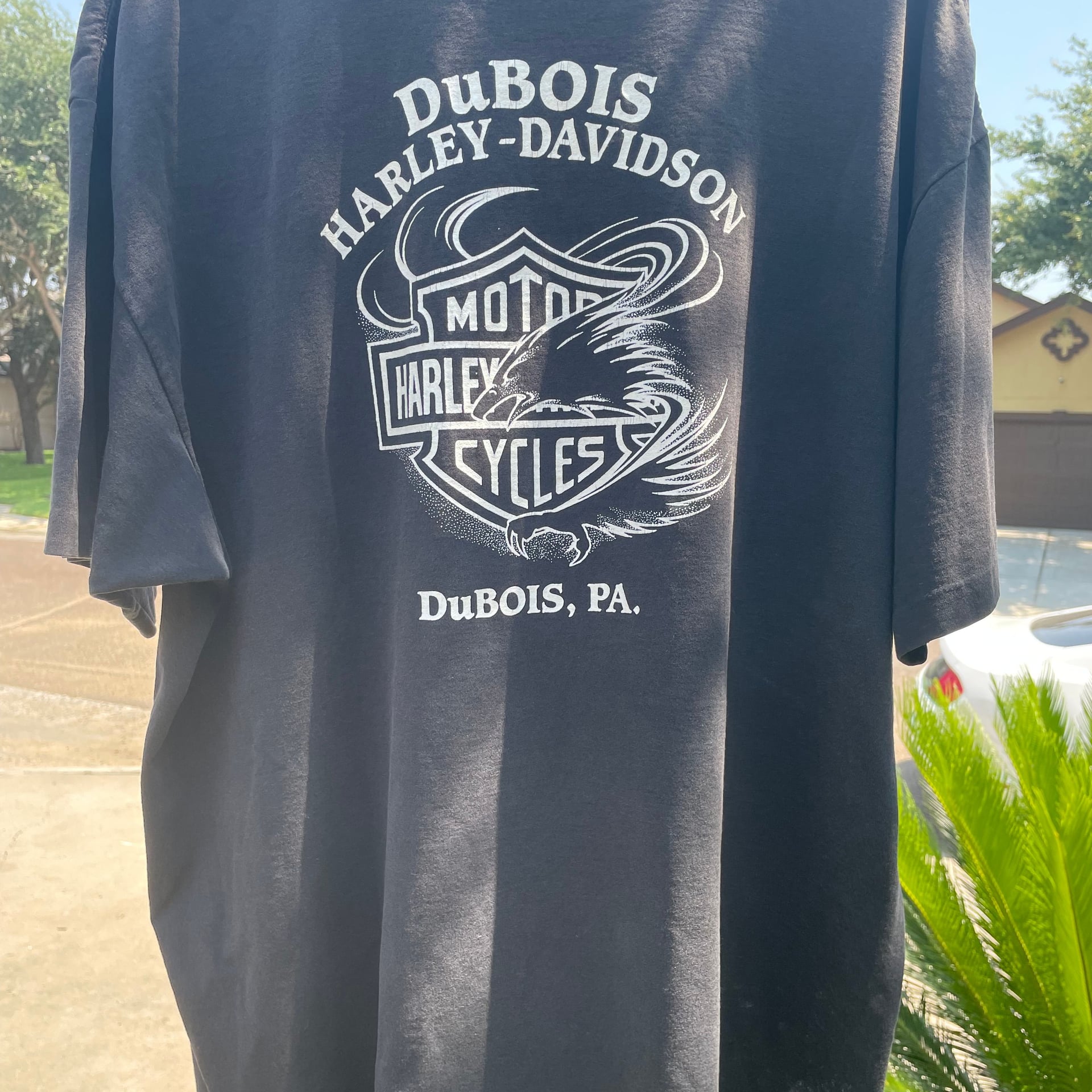 Vintage 1991 Harley Davidson The Great American Hog T shirt size XL 3-D Emblem 5