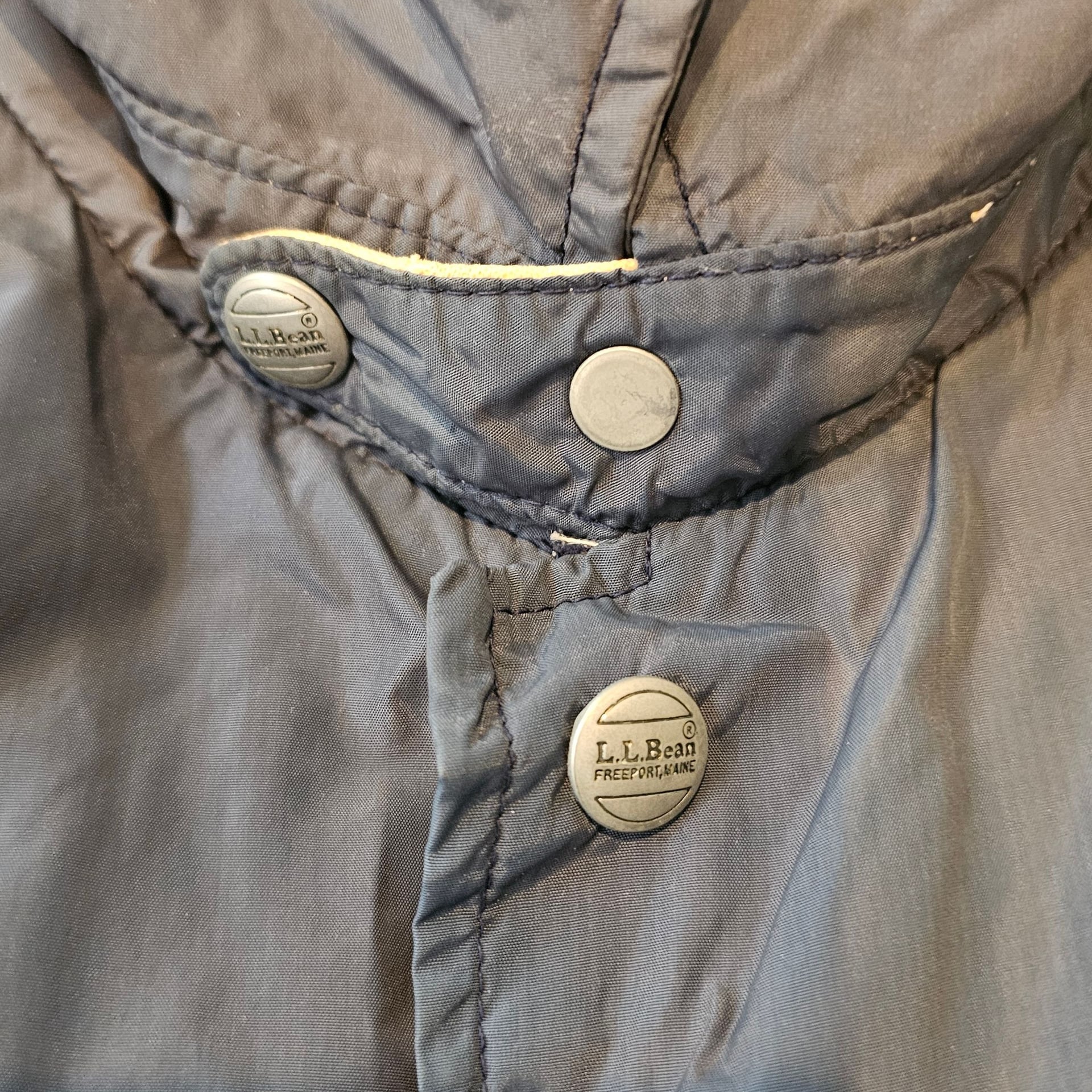 L.L. Bean Vtg70s LL Bean Chamois Lined Nylon Coach Jacket 2xNavy Blue 3
