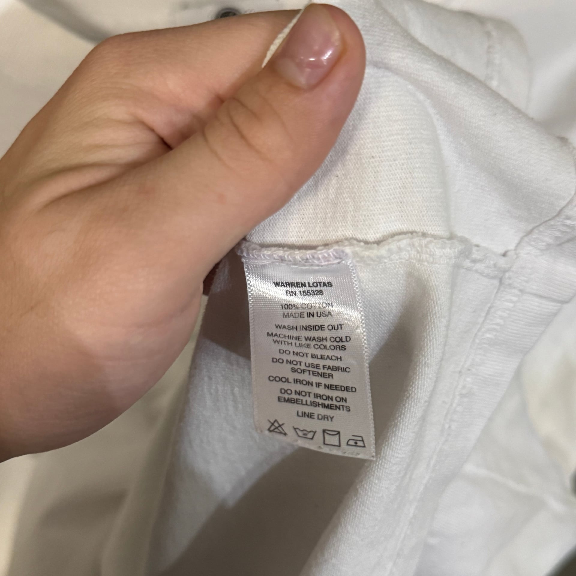 Warren Lotas Warren Lotas Tee White Used Medium 4