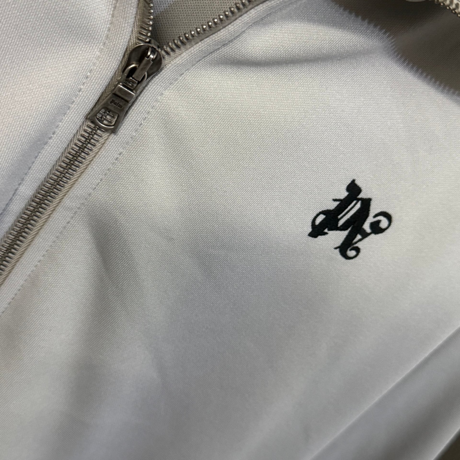 Palm Angels PA Monogram Track Jacket Grey Beige Black 4