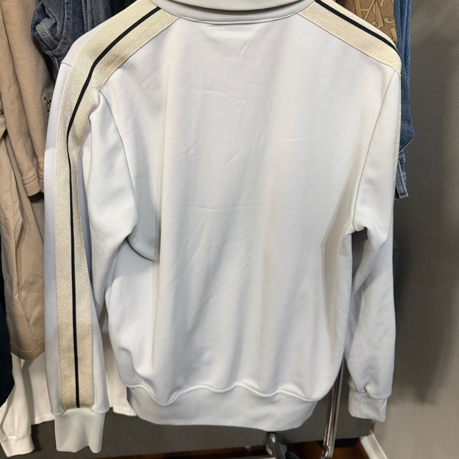 Palm Angels PA Monogram Track Jacket Grey Beige Black 3