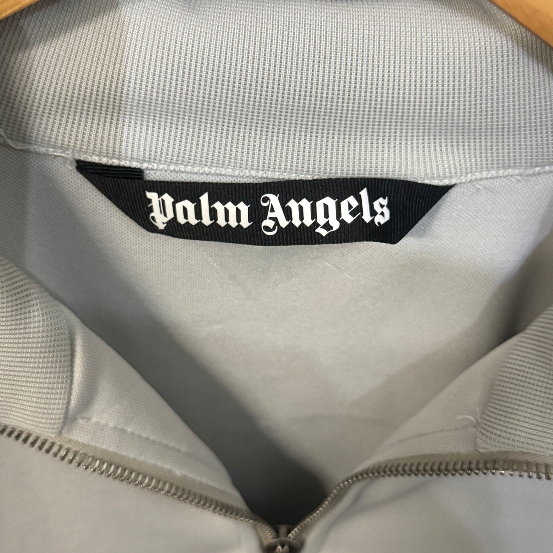Palm Angels PA Monogram Track Jacket Grey Beige Black 5
