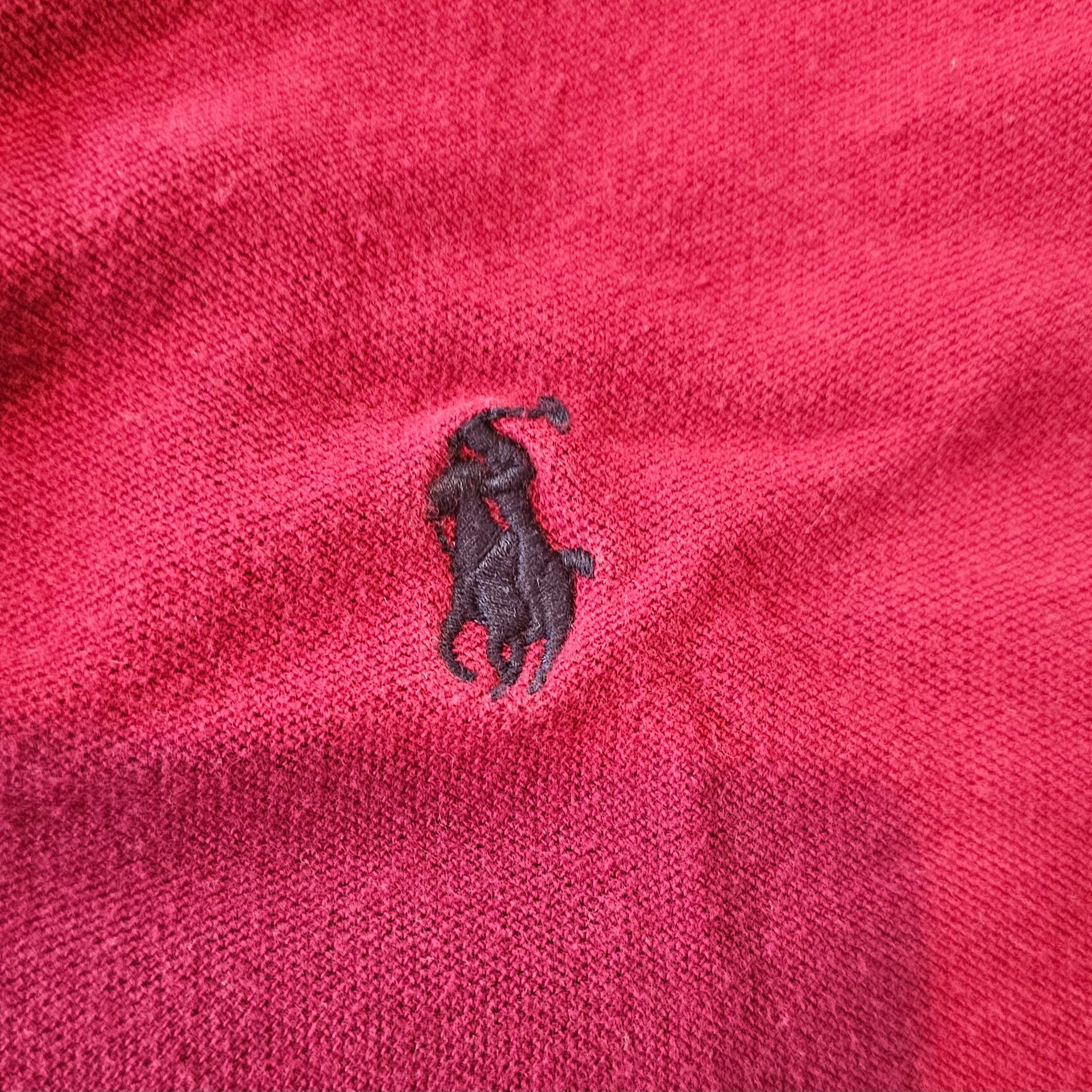 Polo Ralph Lauren Men's Short Sleeve Polo Shirt Maroon 2 Button Size M 3