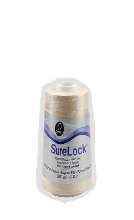 Coats & Clark Surelock Serging Thread (3000 Yards), Natural, 1