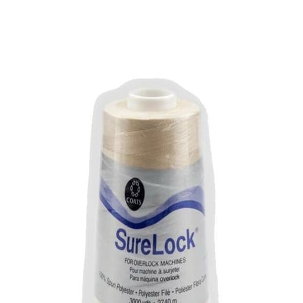 Coats & Clark Surelock Serging Thread (3000 Yards), Natural,