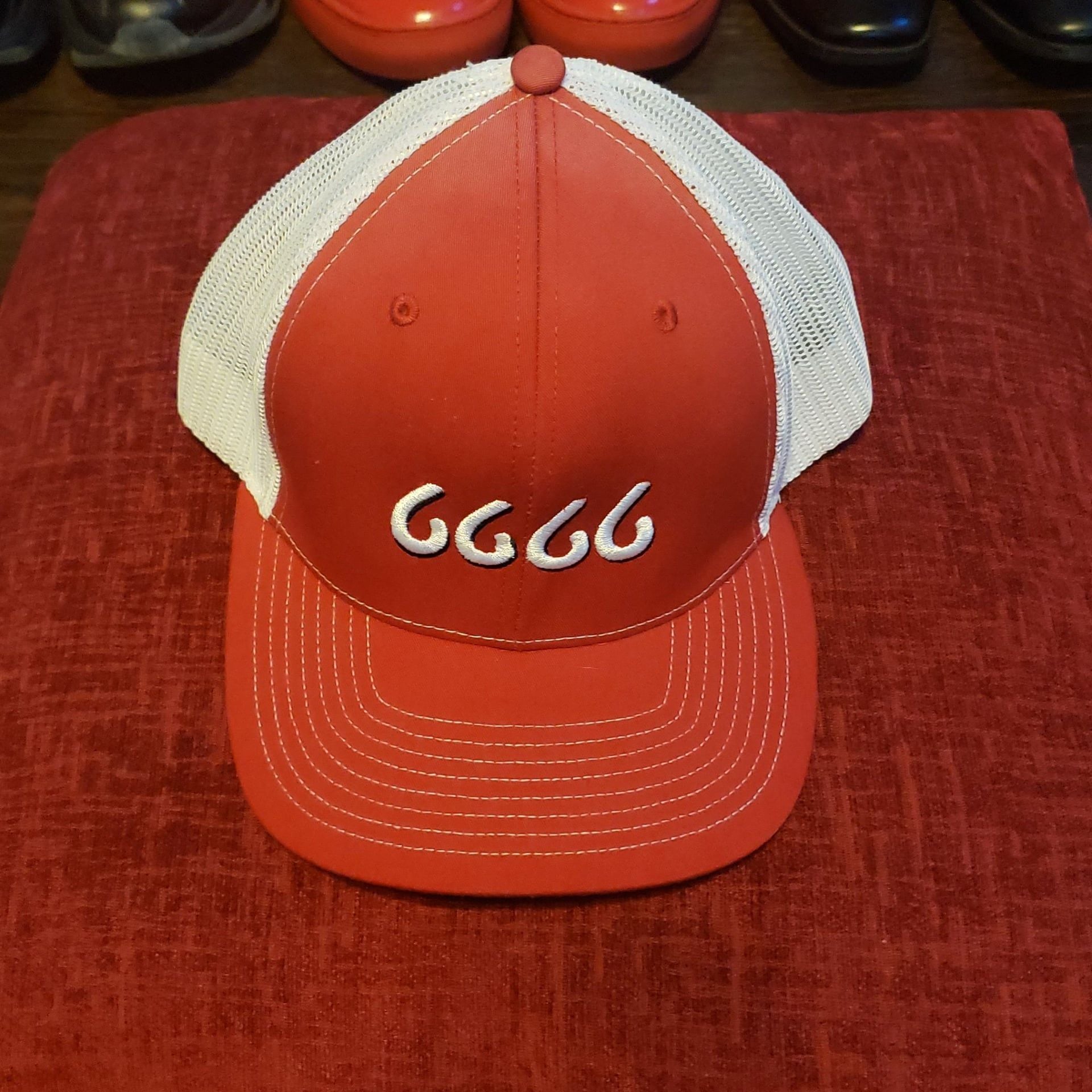 Heather Red/white Low Pro Trucker – , 2