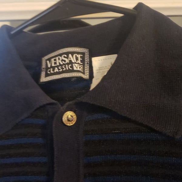 Vintage Versace Jeans Couture Medusa Polo T Shirt