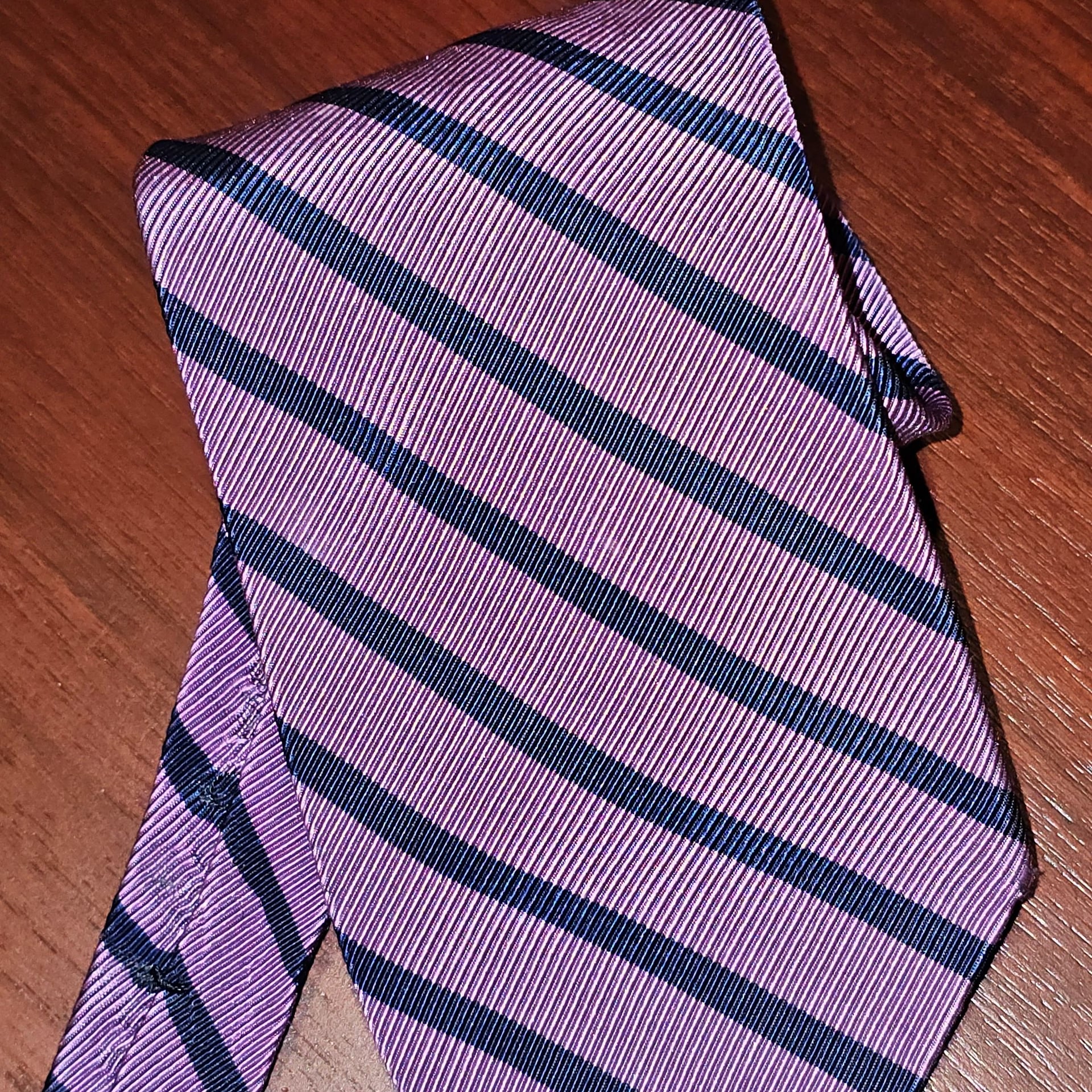 Brooks Brothers Makers Repp Necktie Stripe Silk Business Pro Corpcore Hip Preppy 1